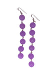 Lilac Pearl String Earrings