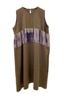 TRUONGII Brown Tie Dye Balloon Dress