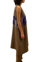 TRUONGII Brown Tie Dye Balloon Dress