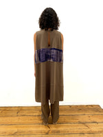 TRUONGII Brown Tie Dye Balloon Dress