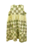 Yellow Patchwork Balloon Dress